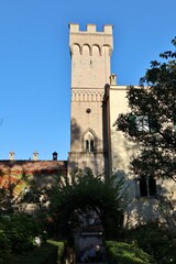 Fototapeta na wymiar Ravello - Torre di Villa Cimbrone dai giardini