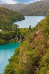 Obraz na płótnie Canvas Breathtaking view in the Plitvice Lakes National Park .Croatia