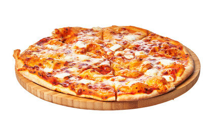  Delicious italian pizza isolated on a white background