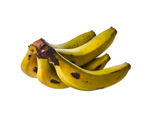  Bunch of bananas isolated on a white background
