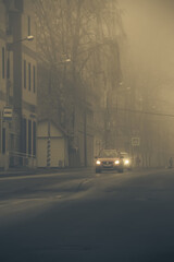 traffic in the fog