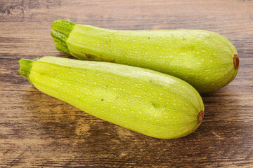 Two Young zucchini for cooking