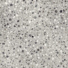 Seamless modern abstract terrazzo pattern swatch. High quality illustration. Random trendy confetti design for textile print or interior design or floor. Colorful micro speckle tile mosaic material.