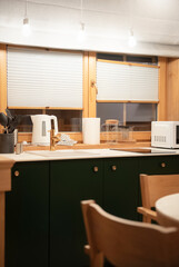 Detail of little modern kitchen