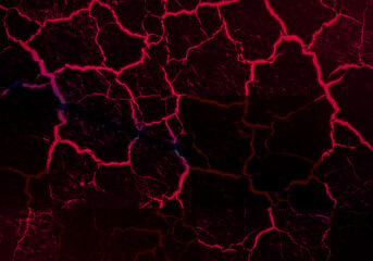 Fondo de lava o magma en negro y rojo fuego. Masa de lava volcánica. Geología