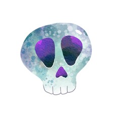 skull on white