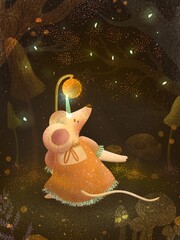 Fairytale about mouse princess