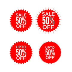 sale banner design in, sale word vector template