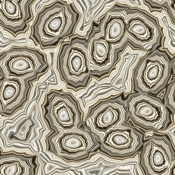 Seamless banded agate geode marble rock surface pattern design for print. High quality illustration. Infinite continuous repeat of agate mineral stone abstract wallpaper design.