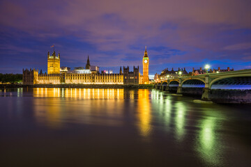 Obraz premium Big Ben at night in London. England