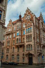 Fototapeta na wymiar old building in the center of Prague