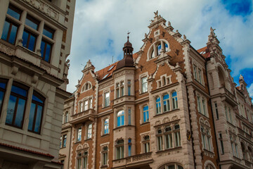 Fototapeta na wymiar old building in the center of Prague