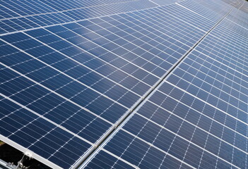 Solar panels in Large Photovoltaic power station, solar park, Renewable energy Sustainable energy, Solar Power Plant