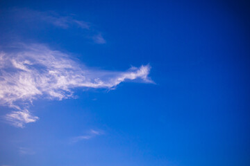 beautiful blue background with clouds similar to an elephant.