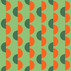 Rounded abstract seamless pattern - accent for any surfaces.