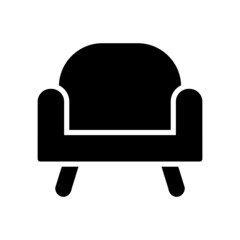 Armchair Icon Design Vector Template Illustration