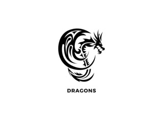 Balack icon dragon character silhouette