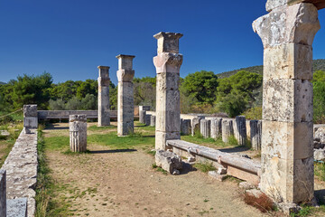 Antikes Epidaurus, Abaton, Peloponnes, Argolida, Griechenland