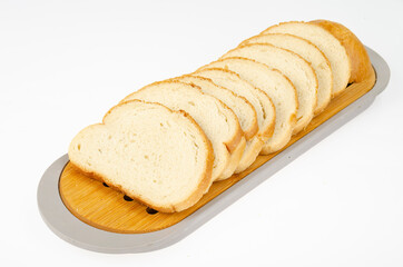 the Sliced wheat bread sandwiches. Studio Photo