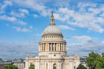 Fototapeta na wymiar Dome of St. Paul's cathedral in London. England