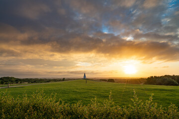 Campbell park at sunrise in Milton Keynes. United Kingdom