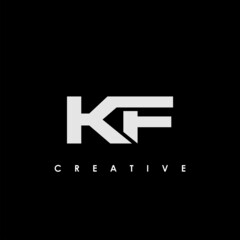KF Letter Initial Logo Design Template Vector Illustration