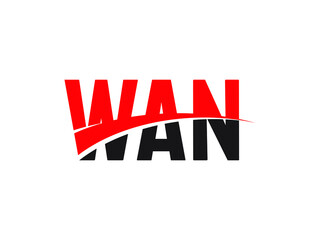 WAN Letter Initial Logo Design Vector Illustration