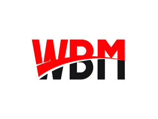 WBM Letter Initial Logo Design Vector Illustration