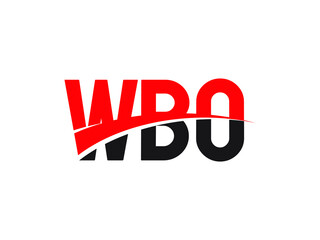 WBO Letter Initial Logo Design Vector Illustration