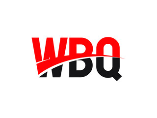 WBQ Letter Initial Logo Design Vector Illustration