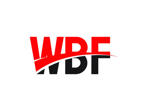 WBF Letter Initial Logo Design Vector Illustration