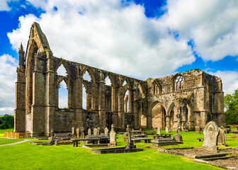 Ruins of Bolton Abbey on the River Wharfe