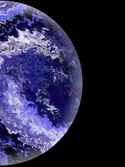 Planet Ball Earth screensaver drawing