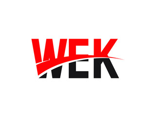 WEK Letter Initial Logo Design Vector Illustration