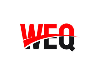 WEQ Letter Initial Logo Design Vector Illustration