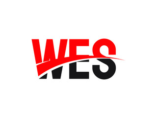 WES Letter Initial Logo Design Vector Illustration