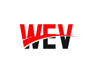 WEV Letter Initial Logo Design Vector Illustration