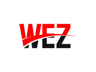 WEZ Letter Initial Logo Design Vector Illustration