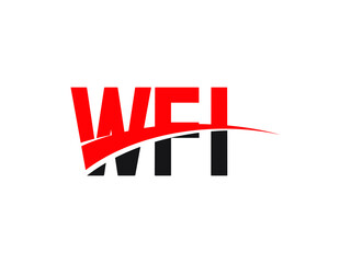 WFI Letter Initial Logo Design Vector Illustration