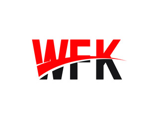 WFK Letter Initial Logo Design Vector Illustration