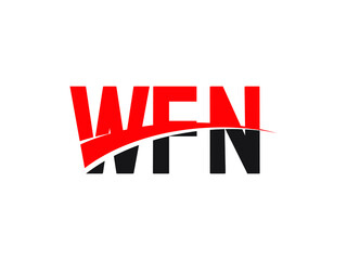 WFN Letter Initial Logo Design Vector Illustration