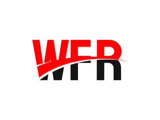WFR Letter Initial Logo Design Vector Illustration