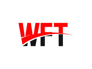 WFT Letter Initial Logo Design Vector Illustration
