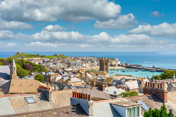 St Ives seaside town and port in Cornwall, England