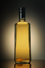 a full bottle of quince vodka