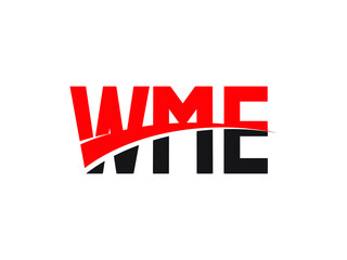 WME Letter Initial Logo Design Vector Illustration