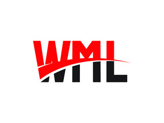 WML Letter Initial Logo Design Vector Illustration