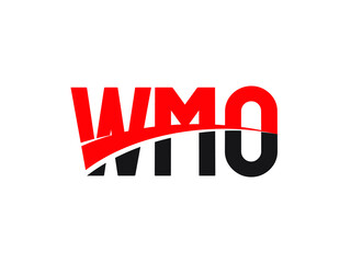 WMO Letter Initial Logo Design Vector Illustration