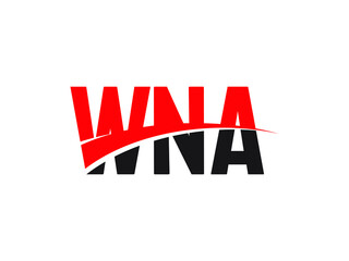 WNA Letter Initial Logo Design Vector Illustration