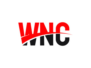 Fototapeta premium WNC Letter Initial Logo Design Vector Illustration